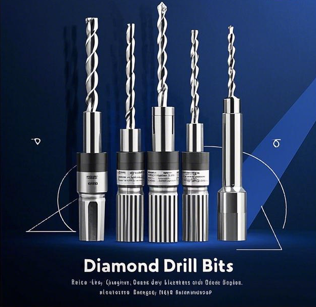 以钻石钻头为核心设计海报 Why Diamonds Are the Secret Weapon in Industrial Drill Bits