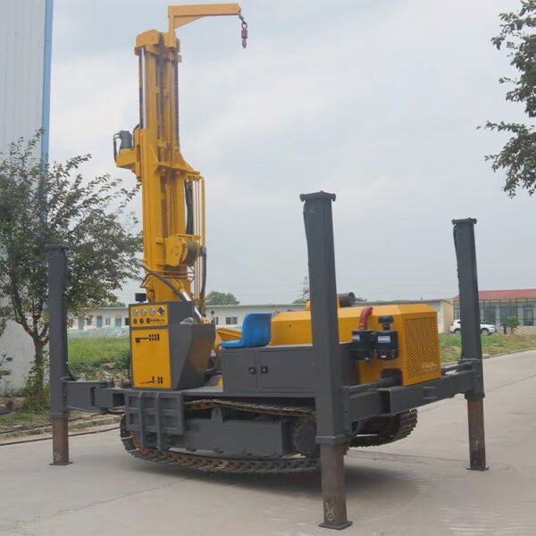 FY580 Pneumatic DTH Crawler Drilling Rig 100m 300m 500m 600m Drill Rig for Water Well Drilling - 图片 3