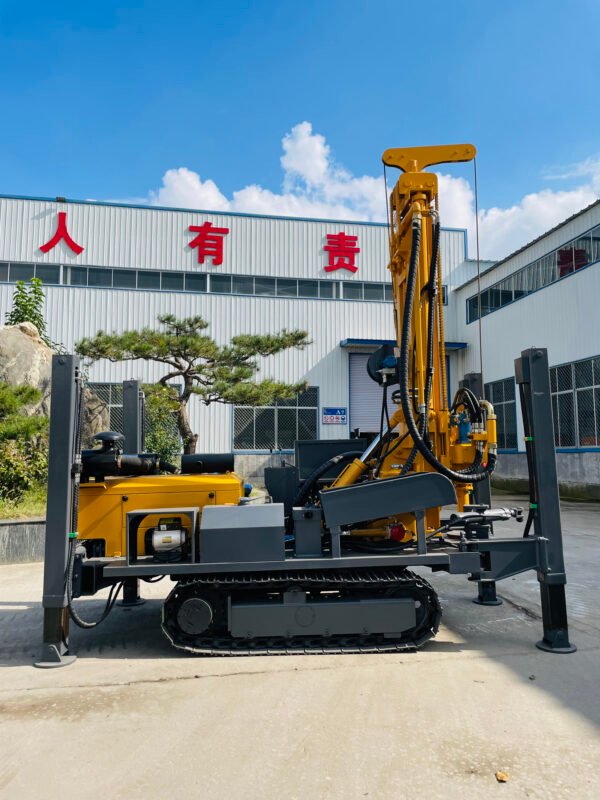 Full Hydraulic Crawler Mounted 100 M 200 M 250 M 260 M Borehole Drill Wells Water Well Drilling Rigs Machine - 图片 19
