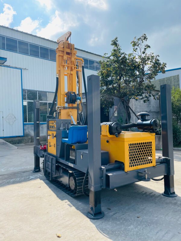 Full Hydraulic Crawler Mounted 100 M 200 M 250 M 260 M Borehole Drill Wells Water Well Drilling Rigs Machine - 图片 10