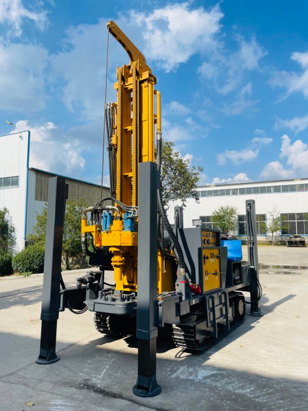 Full Hydraulic Crawler Mounted 100 M 200 M 250 M 260 M Borehole Drill Wells Water Well Drilling Rigs Machine - 图片 9