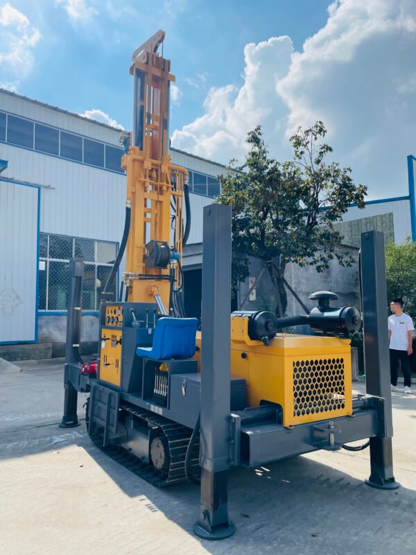 Full Hydraulic Crawler Mounted 100 M 200 M 250 M 260 M Borehole Drill Wells Water Well Drilling Rigs Machine - 图片 6