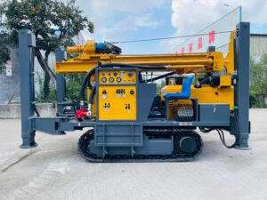 Full Hydraulic Crawler Mounted 100 M 200 M 250 M 260 M Borehole Drill Wells Water Well Drilling Rigs Machine