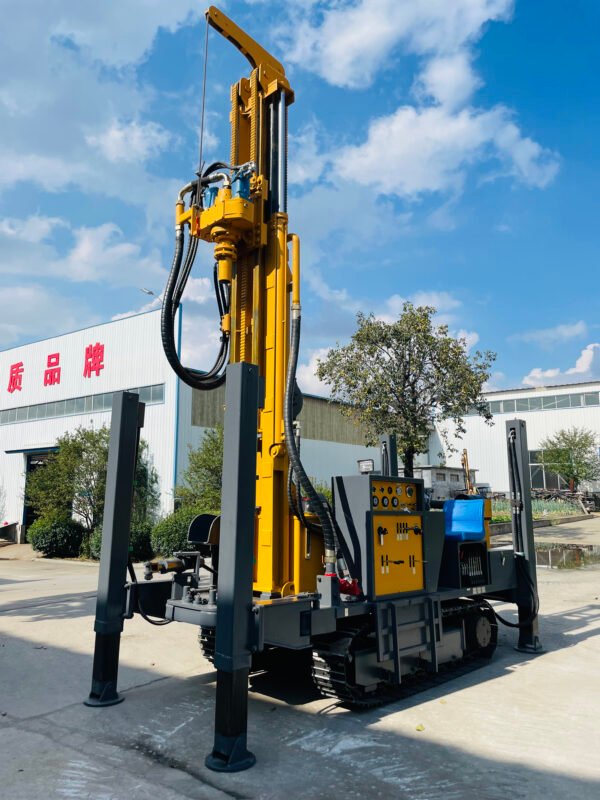 Full Hydraulic Crawler Mounted 100 M 200 M 250 M 260 M Borehole Drill Wells Water Well Drilling Rigs Machine - 图片 17