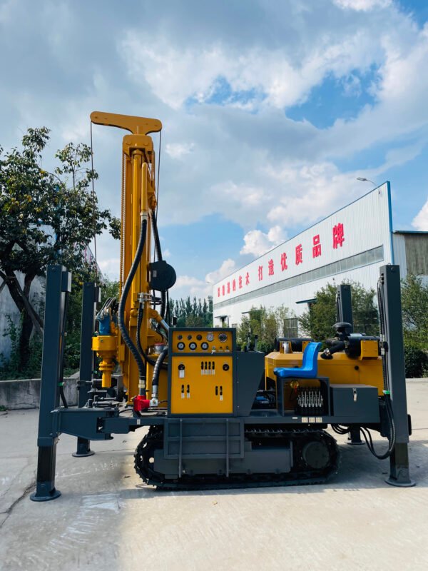 Full Hydraulic Crawler Mounted 100 M 200 M 250 M 260 M Borehole Drill Wells Water Well Drilling Rigs Machine - 图片 2