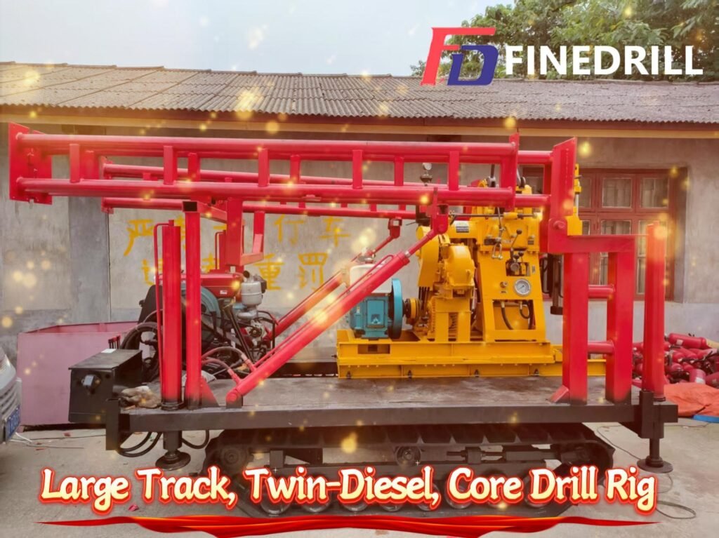A 履带双柴 岩心钻机 封面 Comparación de Rendimiento: Perforadora de Testigos con Motor Diésel Simple vs. Doble